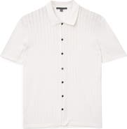 John Varvatos Moore Short Sleeve Organic Cotton Sweater