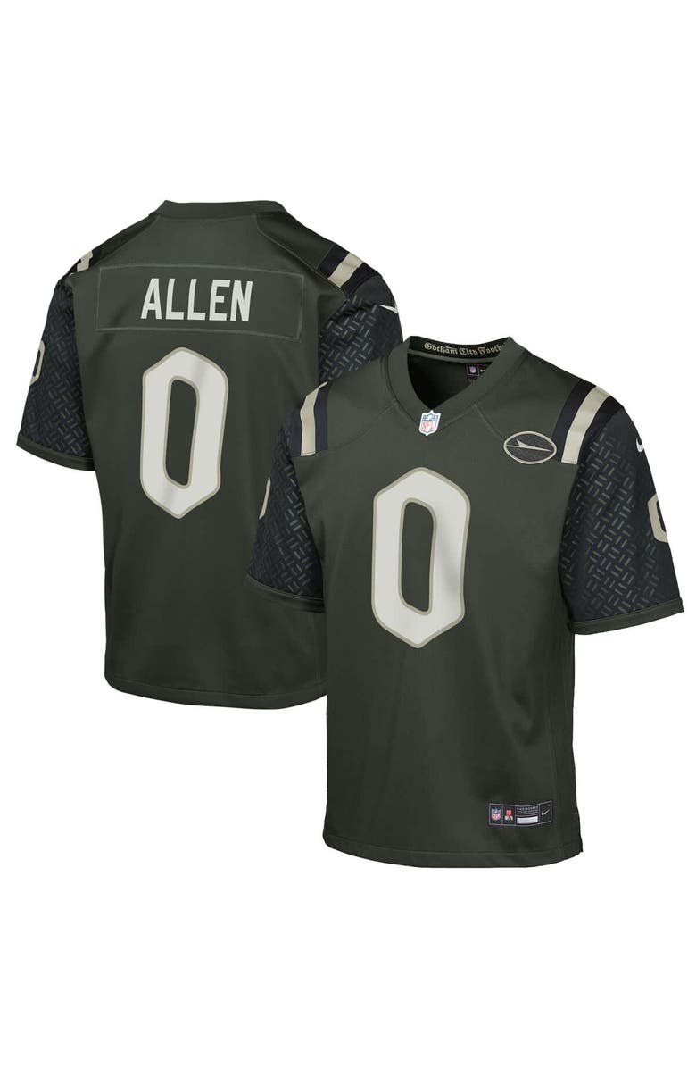 Nike Youth Nike Braelon Allen Gotham Green New York Jets 2025 Rivalries Collection Game Jersey, Main, color, Green