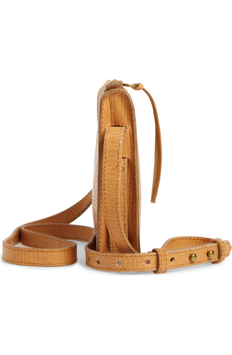 Madewell The Simple Lizard Embossed Leather Crossbody Bag, Alternate, color,