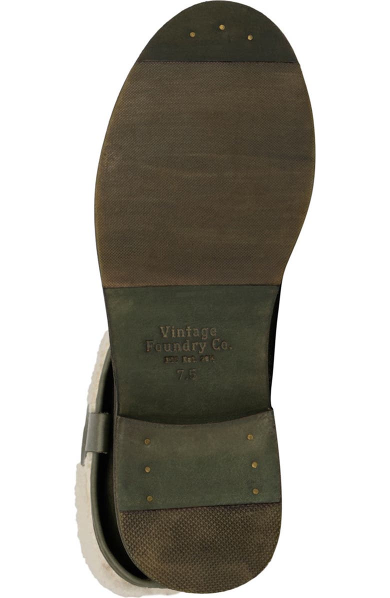 VINTAGE FOUNDRY Trina Faux Fur Trimmed Boot, Alternate, color, Green