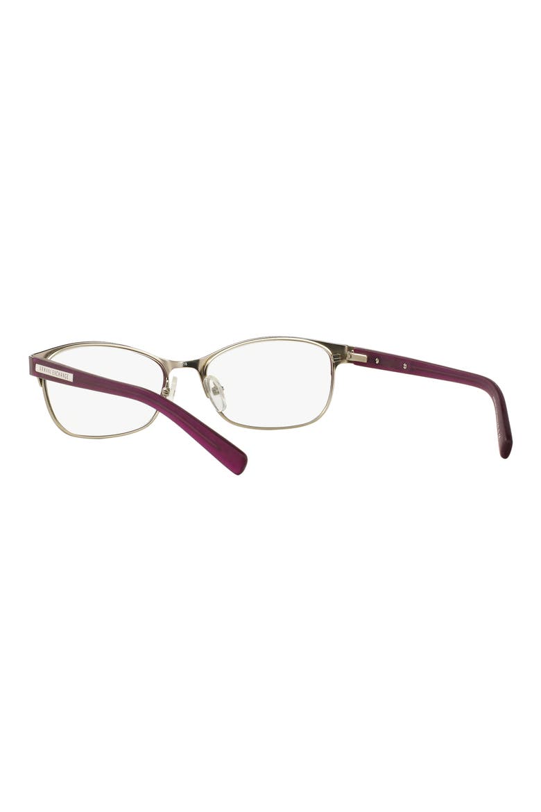 53mm Oval Optical Glasses, Alternate, color, MATTE RED
