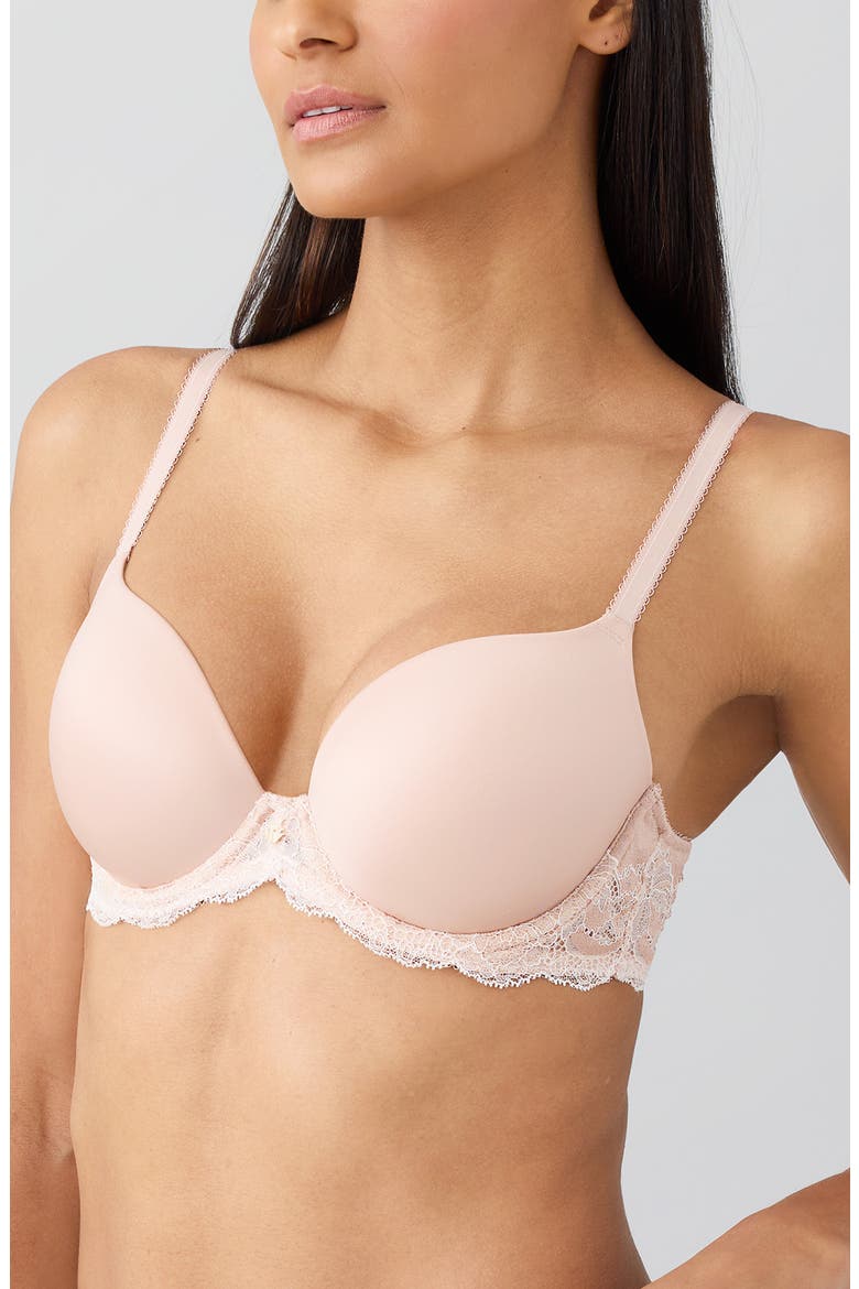 Modern Affair Underwire T-Shirt Bra, Alternate, color, ROSE DUST/ ANGEL WING