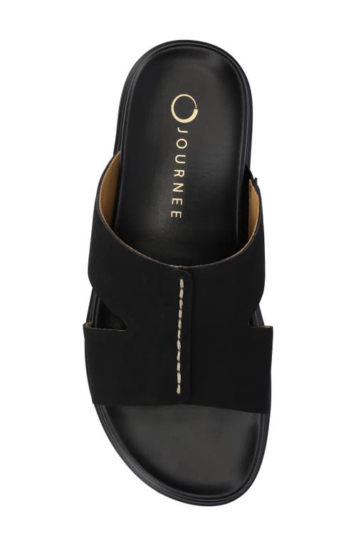 Journee Collection Misey Slide Sandal In Black