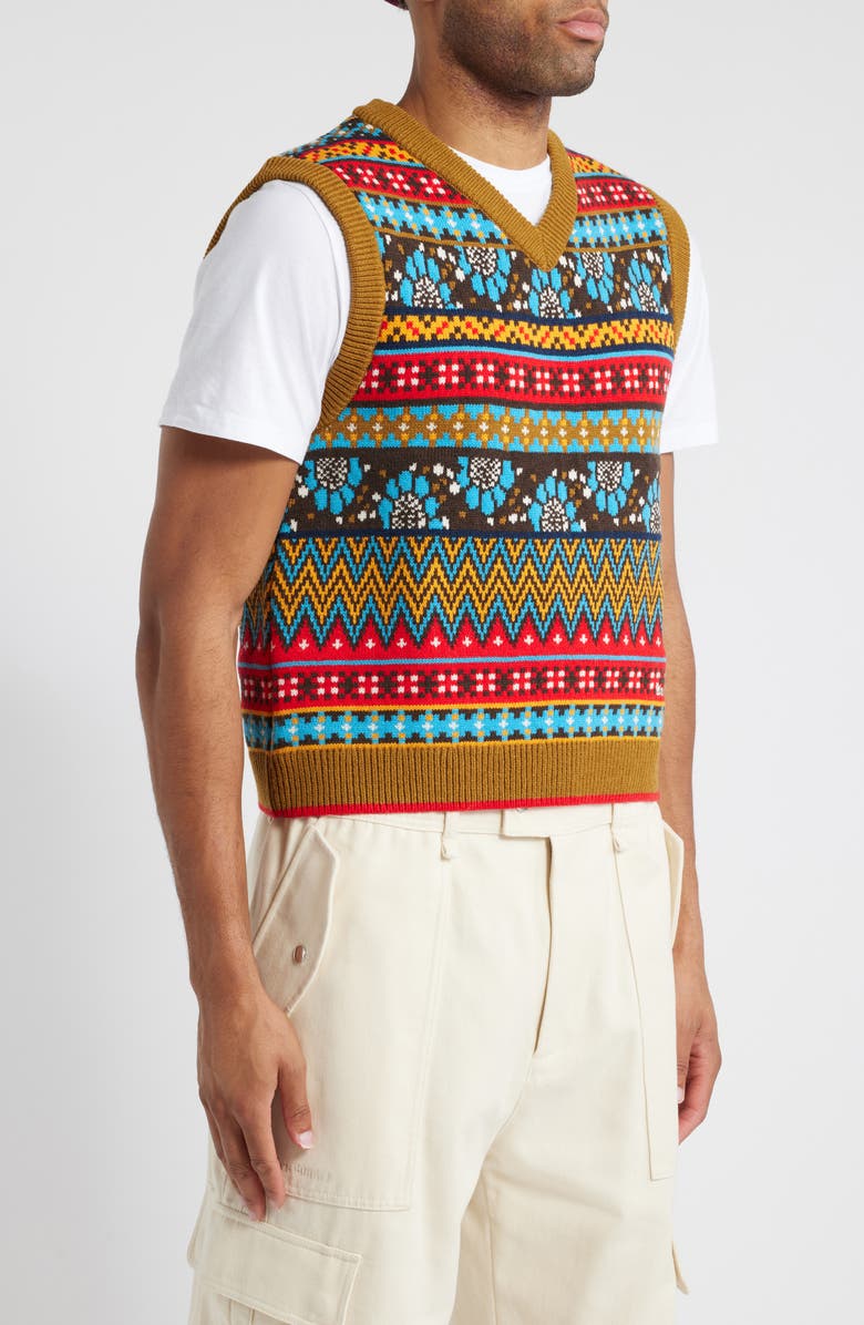 ADIDAS X WALES BONNER Fair Isle Vest, Alternate, color,