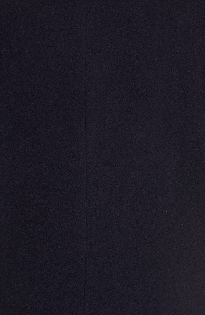 Cole Haan Wool Blend Overcoat, Alternate, color, Navy