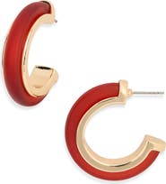NORDSTROM RACK Frosted Resin Hoop Earrings