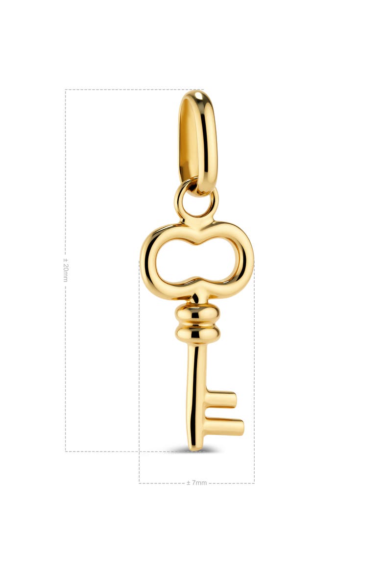 Key Charm Pendant in 14K Gold, Alternate, color, Yellow Gold