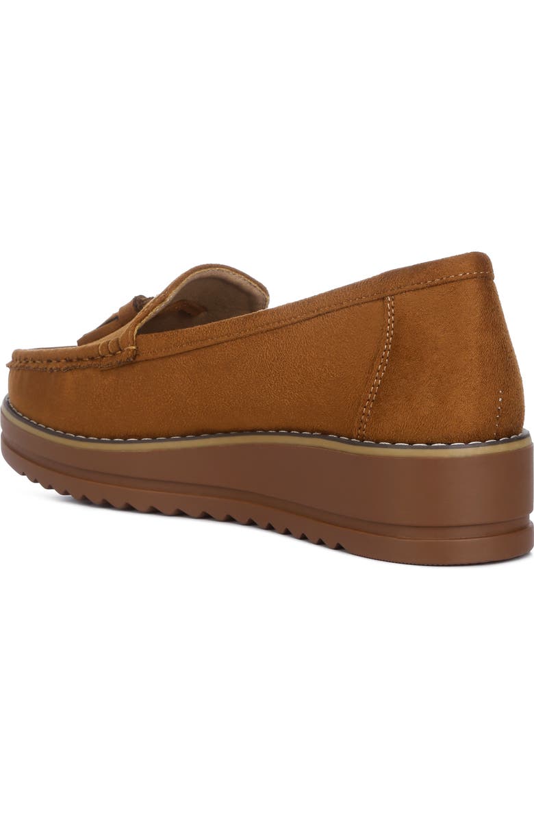 LONDON RAG Daiki Platform Tassel Loafer, Alternate, color, Tan