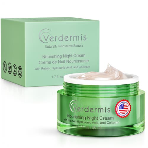 Verdermis Nourishing Night Cream With Retinol, Hyaluronic Acid, And Collagen