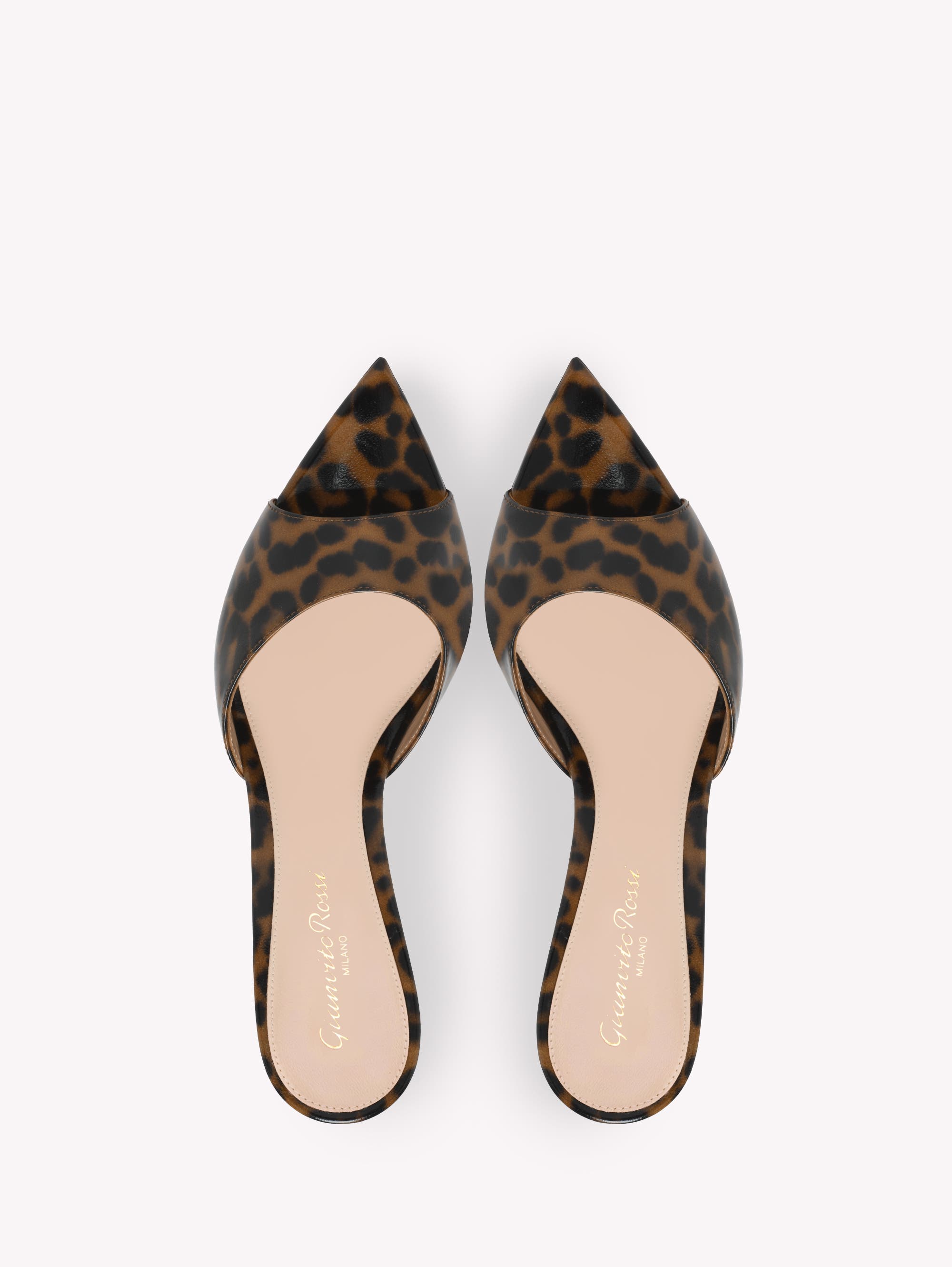 Gianvito Rossi Elle 85 Mule, Alternate, color, Brown Nappa