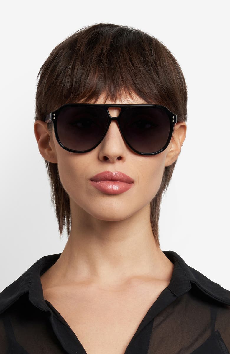 Isabel Marant 60mm Gradient Pilot Sunglasses, Alternate, color, 