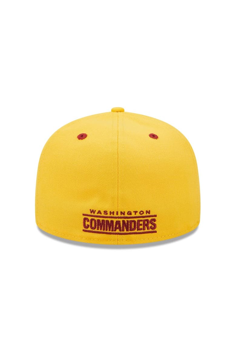 New Era Men's New Era  Gold/Burgundy Washington Commanders Flipside 2Tone 59FIFTY Fitted Hat, Alternate, color, 