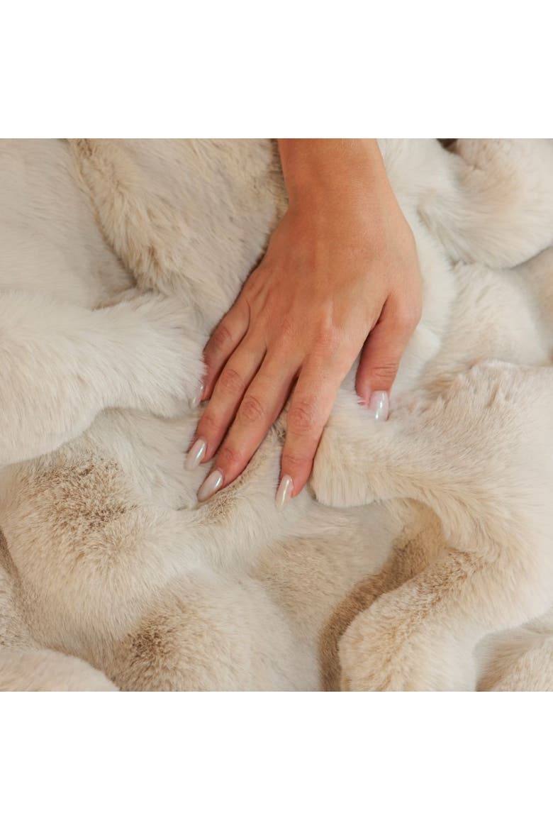 Plushie Faux Fur Blanket, Alternate, color, White