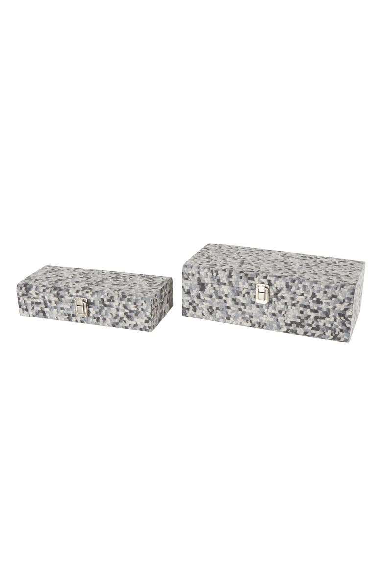 UMA Set of 2 Jewelry Boxes, Main, color, Grey Multi