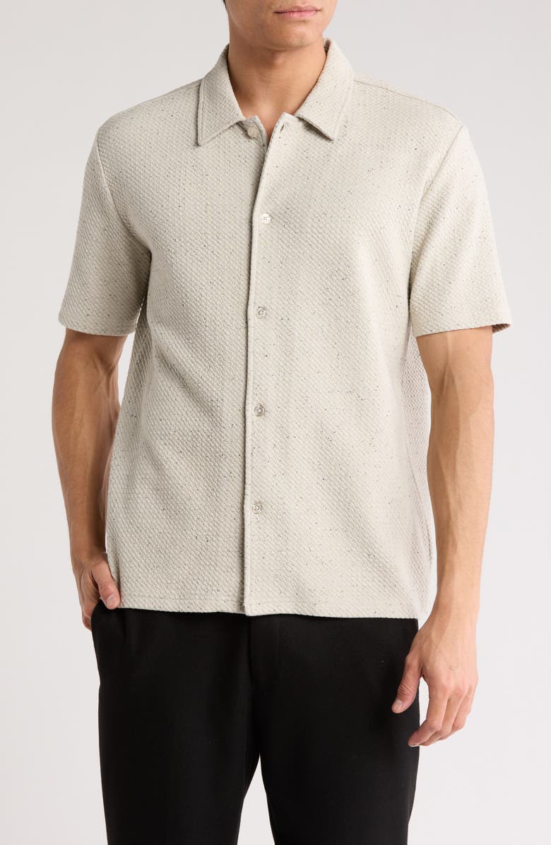 FLEECE FACTORY Power Short Sleeve Button-Up Shirt | Nordstromrack