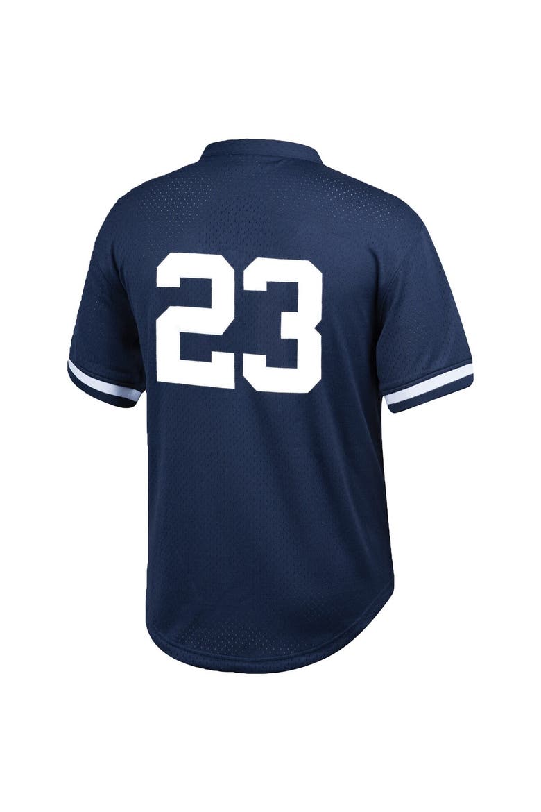 Men's Mitchell & Ness Don Mattingly Navy New York Yankees Cooperstown Collection Big & Tall Mesh Batting Practice Jersey, Alternate, color, Navy
