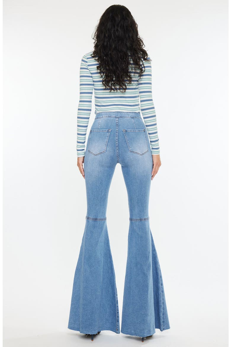 Beverly High Rise Super Flare Jeans, Alternate, color, Medium Wash
