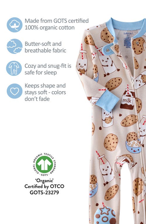 Butterblu Cruz Fitted One-piece Organic Cotton Footie Pajamas
