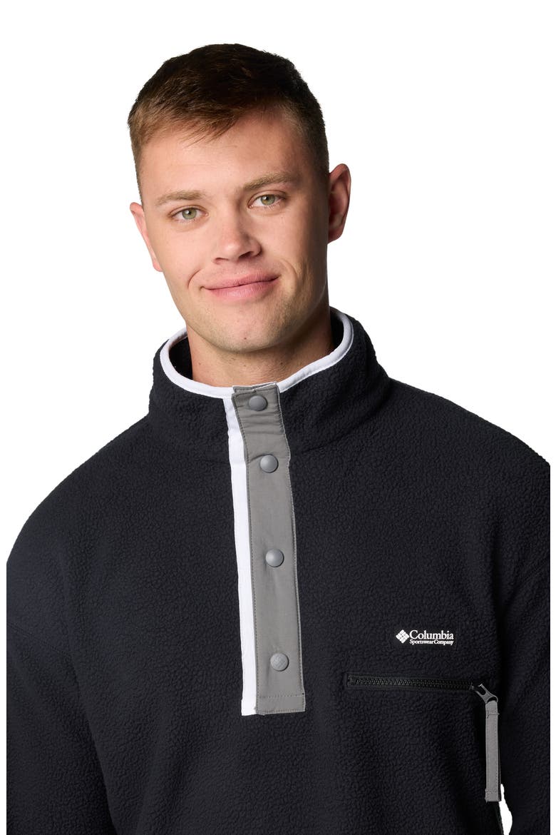 Helvetia II Fleece Pullover, Alternate, color, BLACK