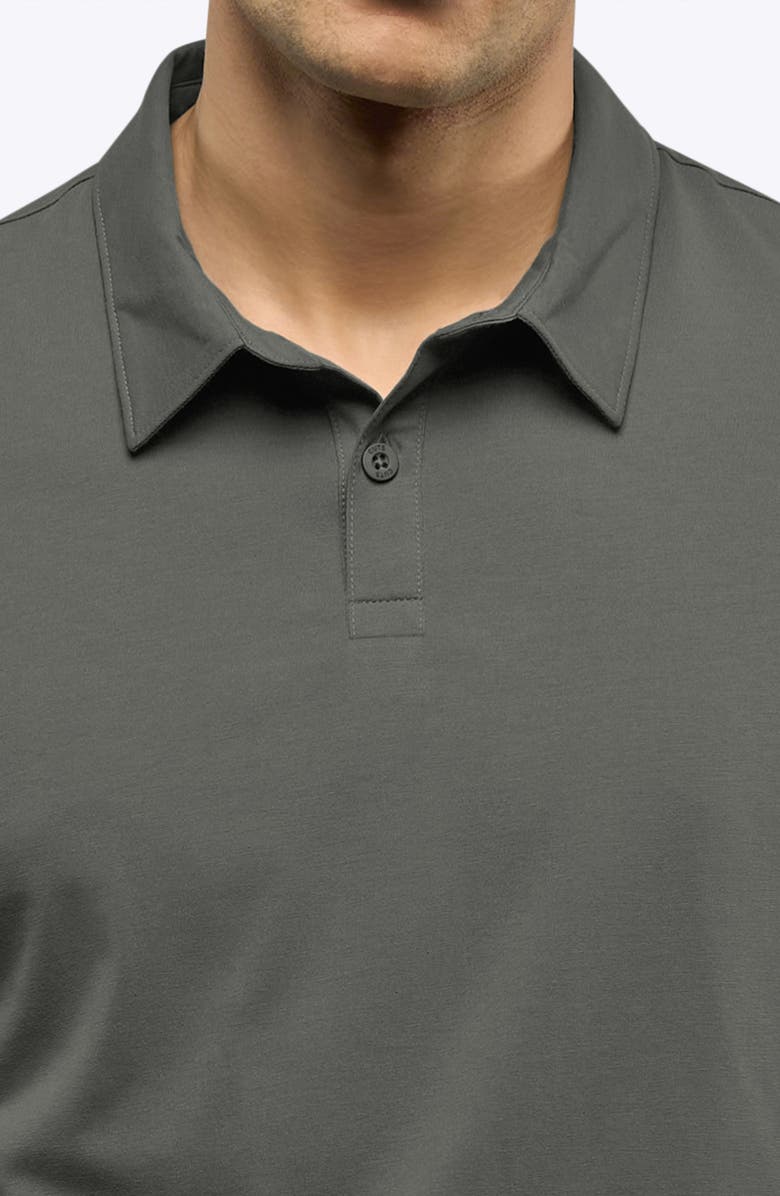 Cuts Trim Fit Cotton Blend Polo, Alternate, color, Castor Grey