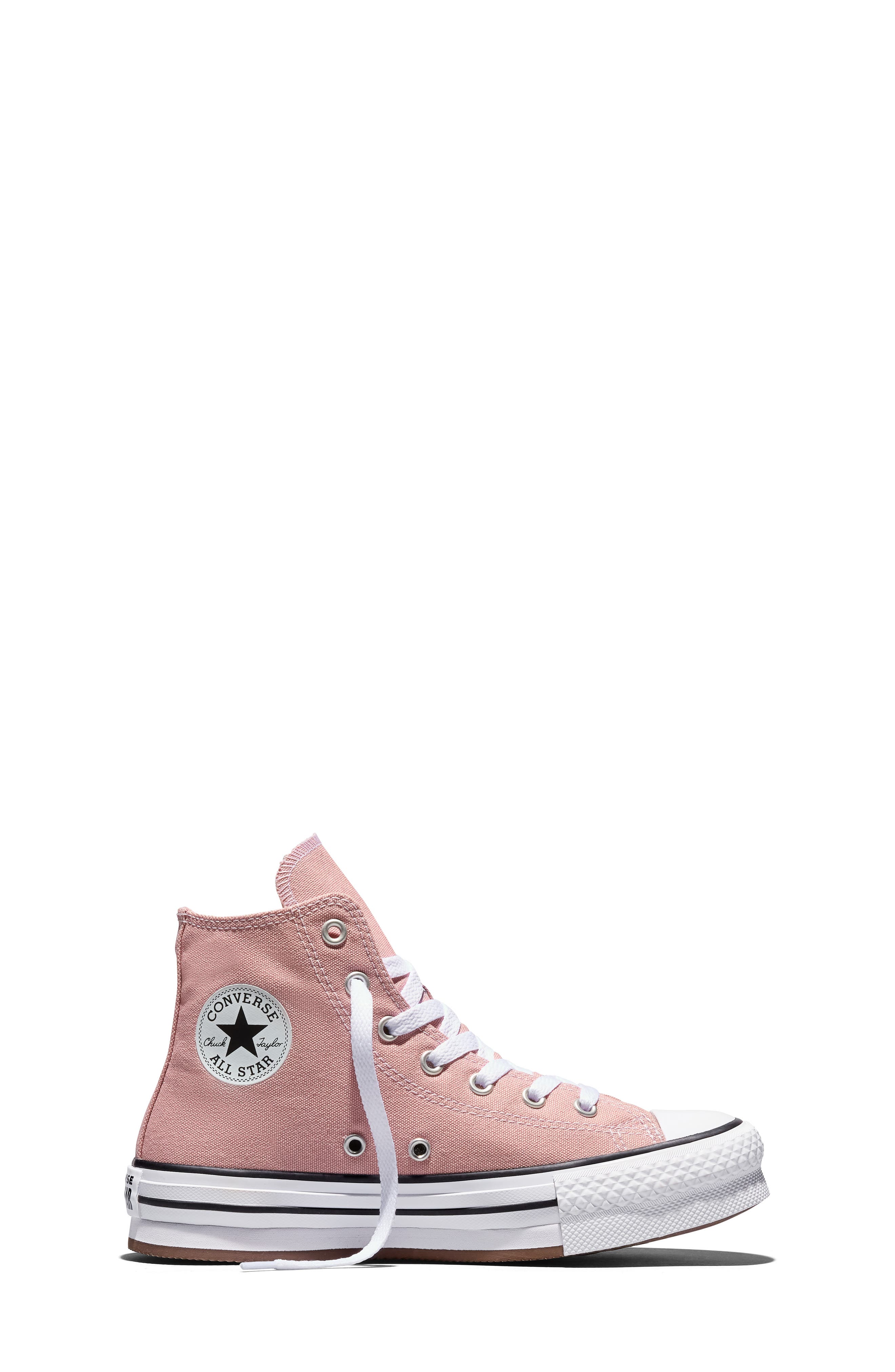 Kids' Chuck Taylor All Star Lift High Top Sneaker, Alternate, color, PETAL PIT/ WHITE/ BLACK