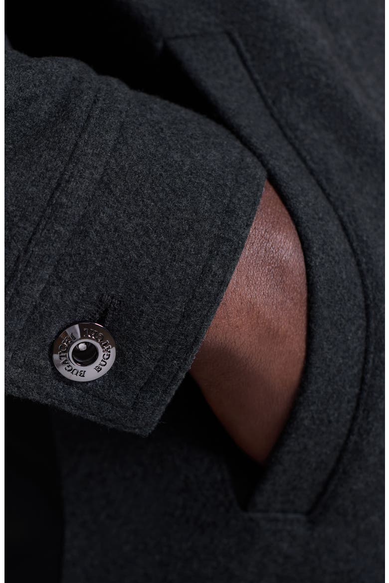 Hybrid Melton & Wool Trucker Jacket, Alternate, color, ANTHRACITE