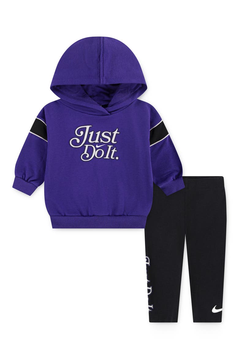 Varsity Prep Hoodie & Leggings Set, Main, color, BLACK MULTI