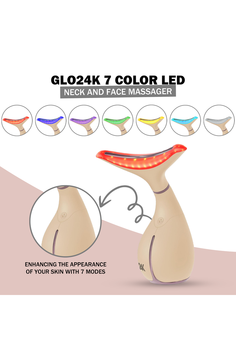 7 Color LED Neck and Face Beauty Device - Limited Edition, Alternate, color, NA