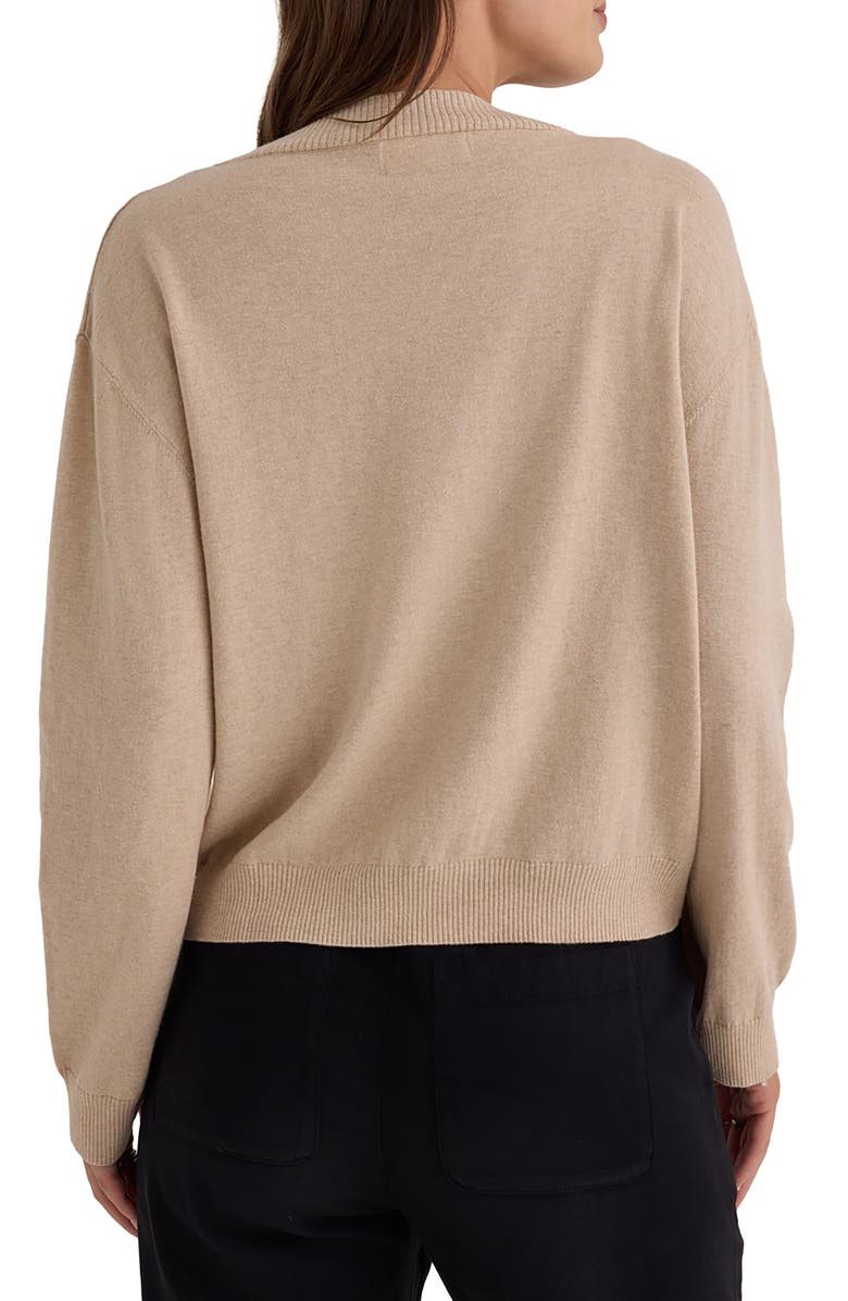 Bella Dahl Lightweight Cotton & Cashmere Cardigan, Alternate, color, Sable Sand