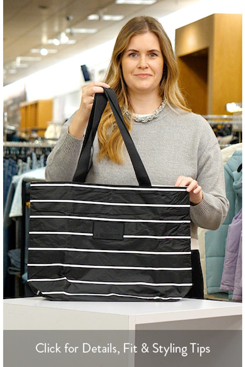 Day Tripper Pinstripe Water Resistant Tyvek® Tote video