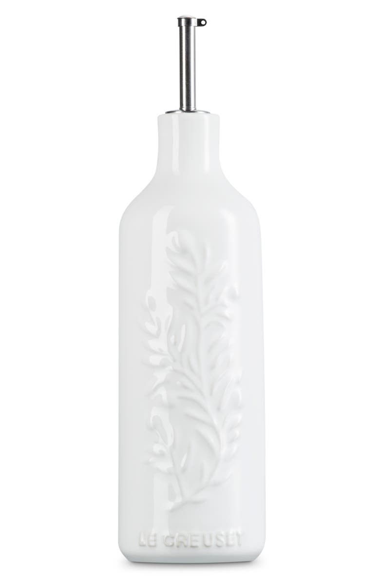 Le Creuset Olive Branch Stoneware Oil Cruet, Alternate, color, White