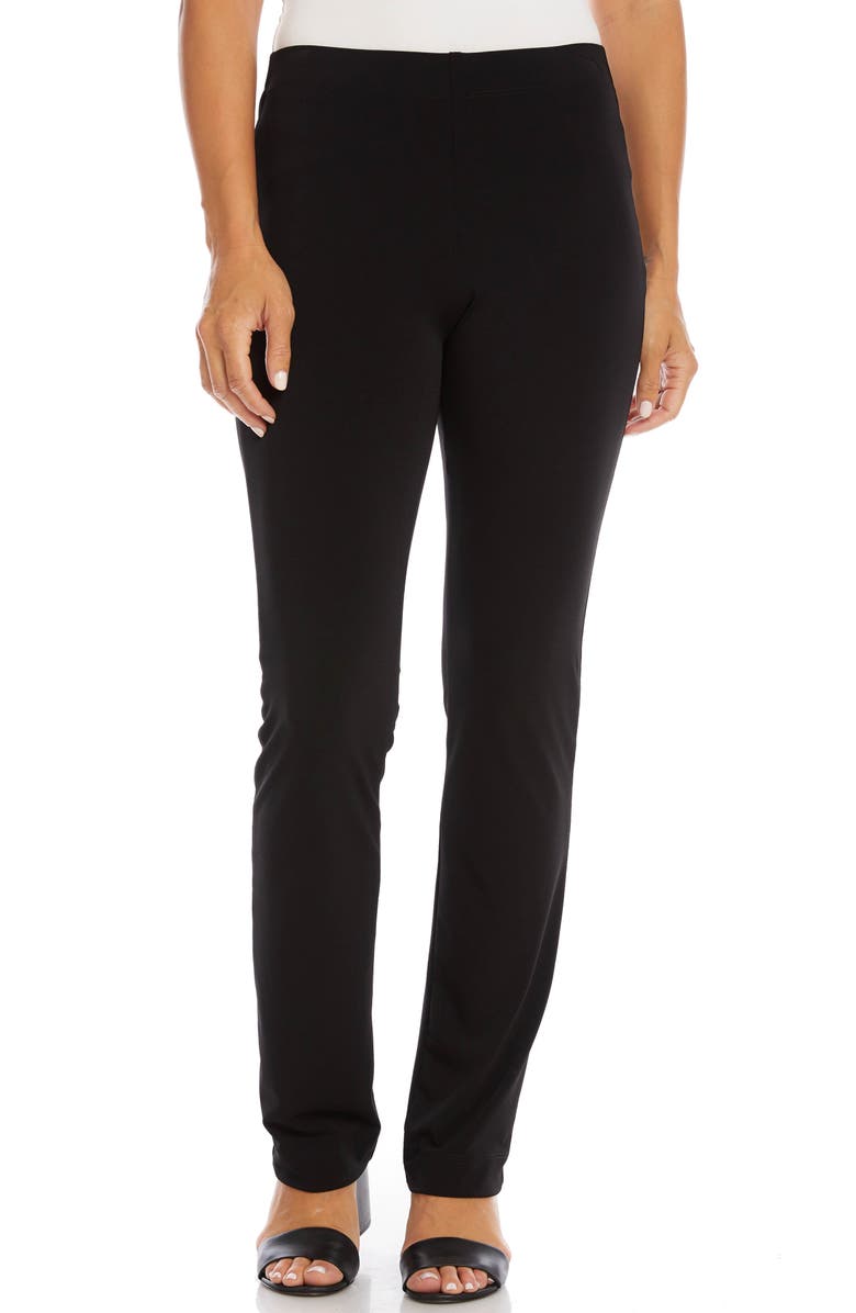 Karen Kane Travel Jersey Pants, Alternate, color, Black