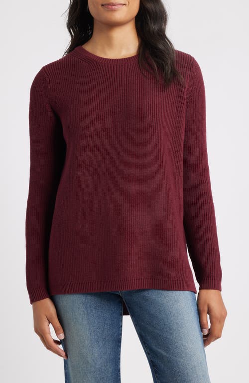 525 Emma High-low Sweater In Purple