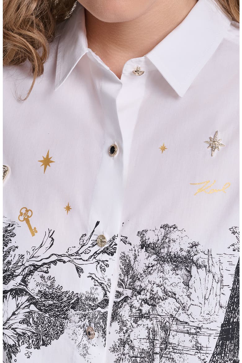 Paris Scene Graphic Shirt, Alternate, color, WHITE