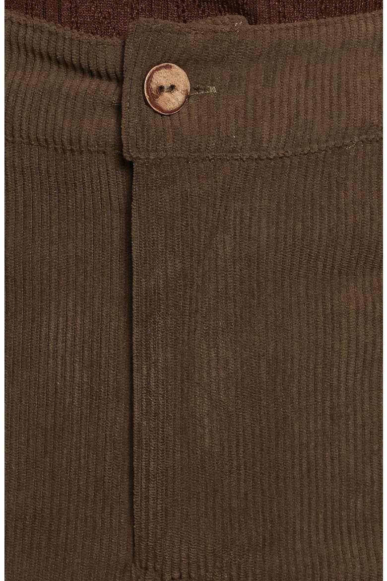 Hillary High Waist Barrel Leg Corduroy Pants, Alternate, color, OLIVE CORDUROY