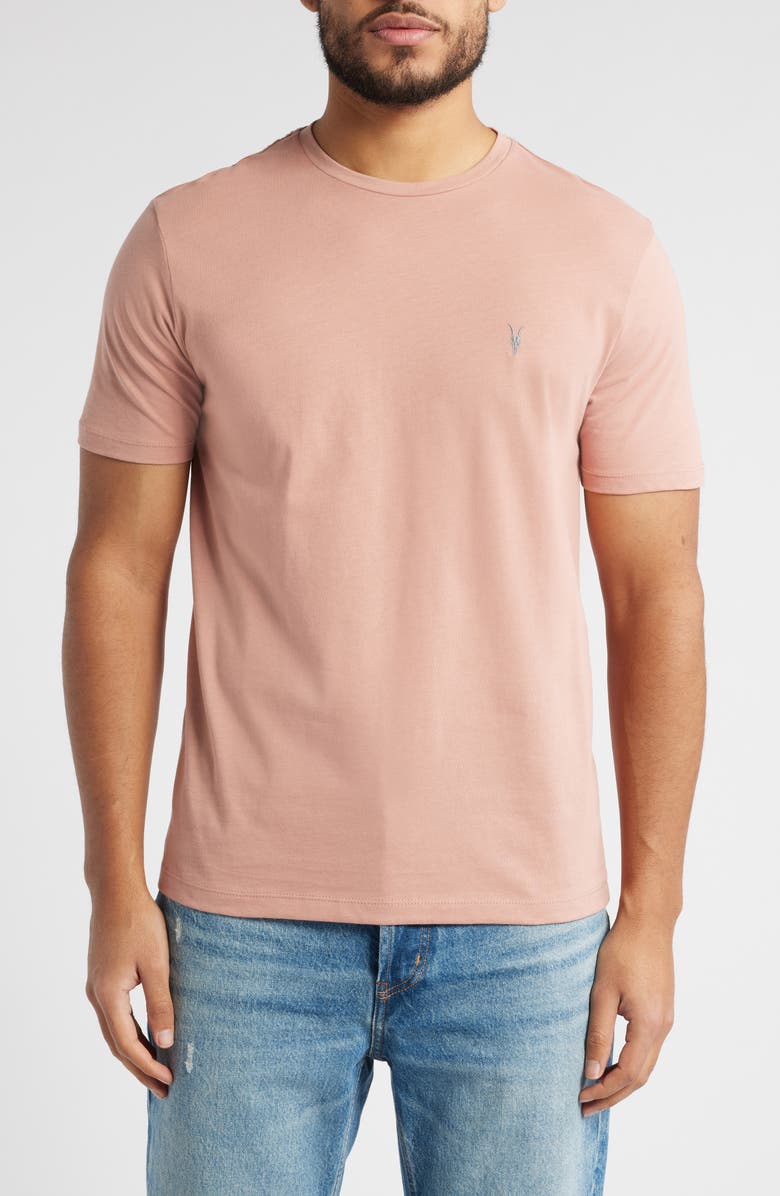 AllSaints Brace Cotton T-Shirt, Main, color, Cleo Pink