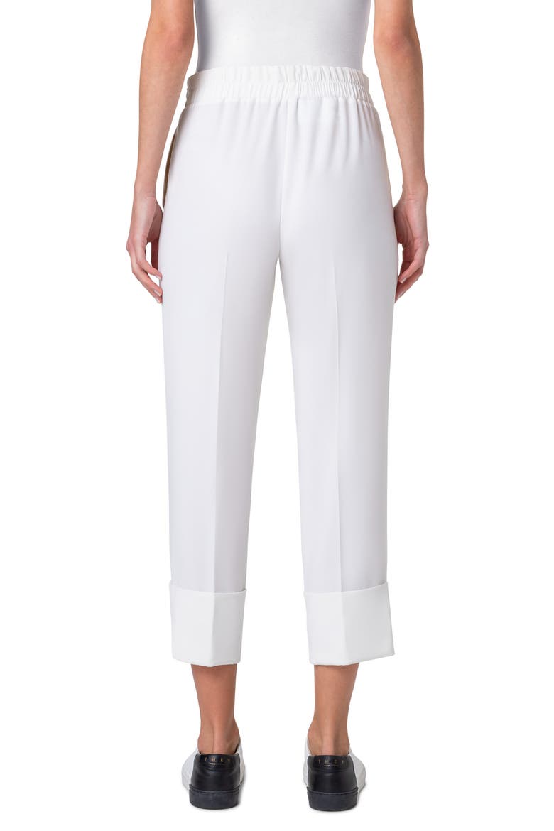 Farell Wide Cuff Crop Pants, Alternate, color, CREAM