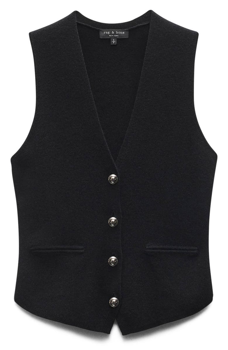 rag & bone Ella Merino Wool Blend Sweater Vest, Alternate, color,