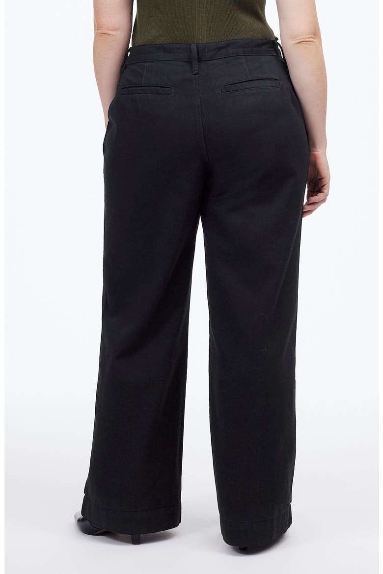 Superwide-Leg Trouser Jeans, Alternate, color, BLACK RINSE WASH