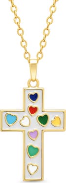 Lily Nily Kids' Cross Enamel Pendant Necklace