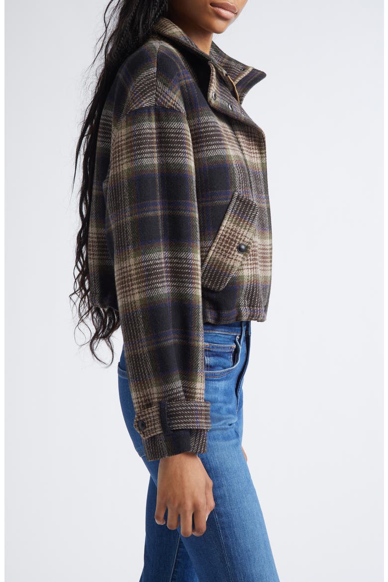 Bateman Plaid Wool Blend Jacket, Alternate, color, BLACK/ TAUPE MULTI