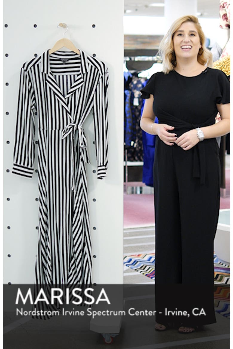 Stripe Wrap Midi Shirtdress video