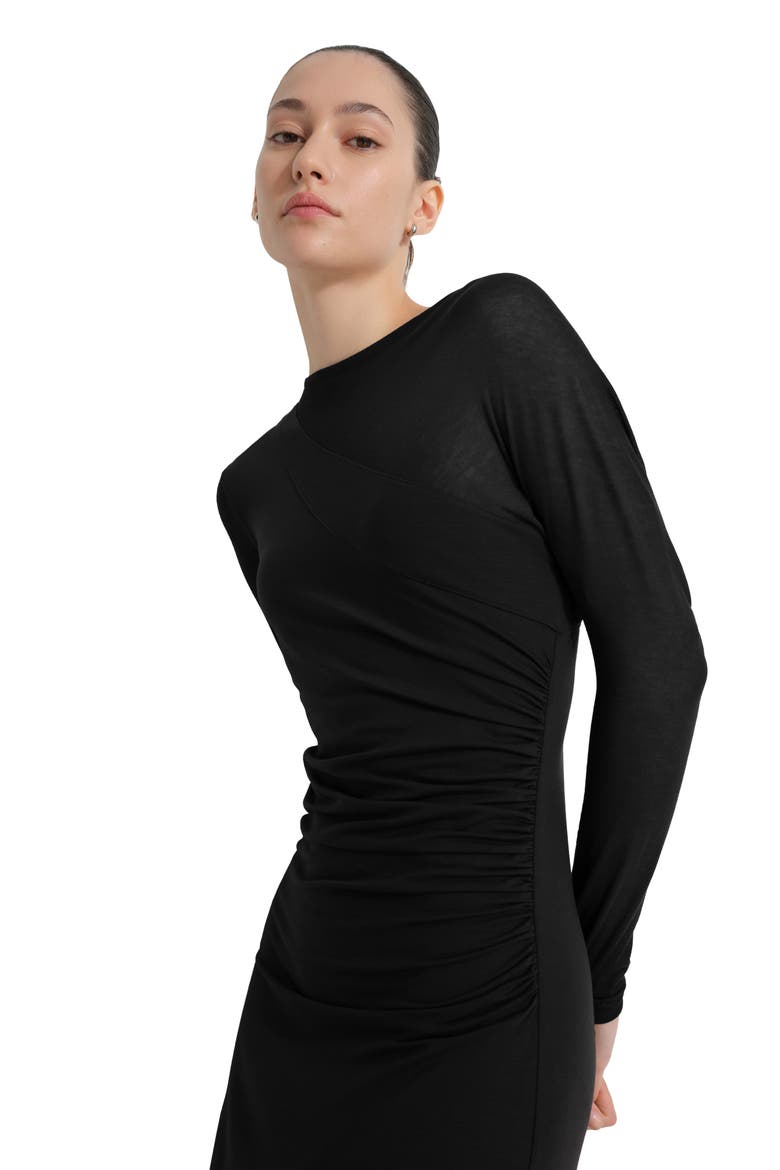 Ambrose Off the Shoulder Maxi Dress, Alternate, color, BLACK