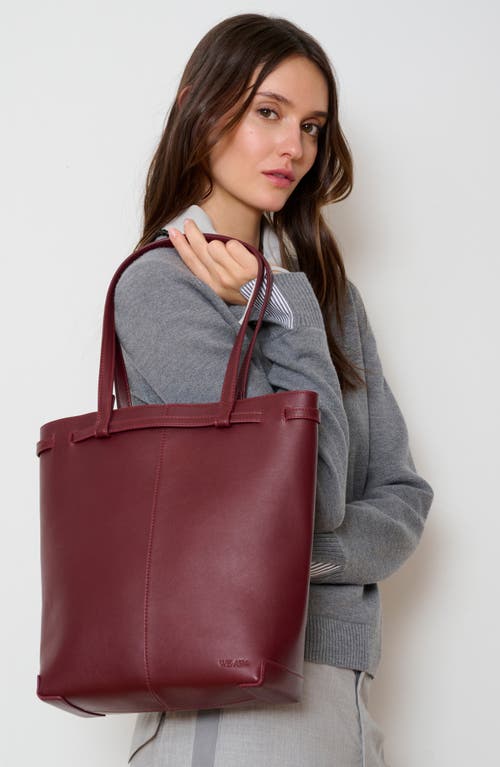 We-ar4 The Roxie Leather Tote In Burgundy