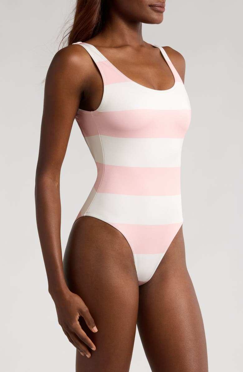 Solid & Striped Annemarie Stripe Reversible One-Piece Swimsuit, Alternate, color, Gelato Stripe