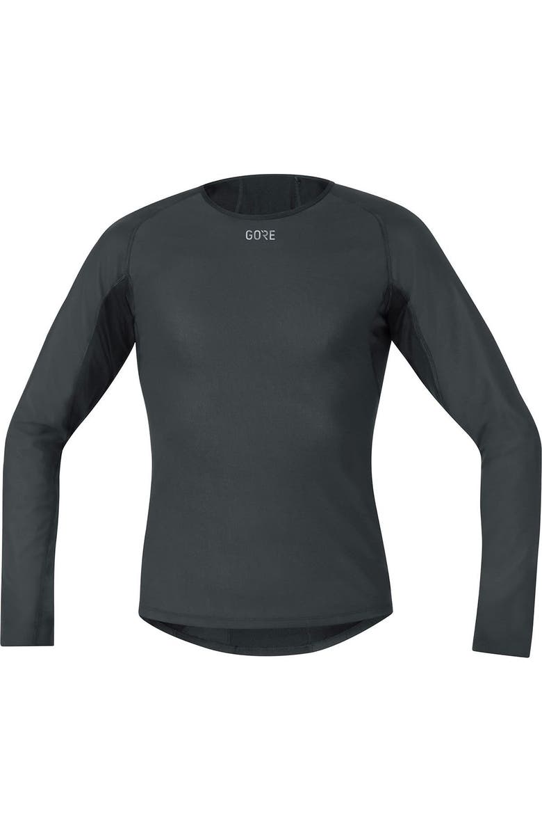 GOREWEAR Windstopper Base Layer Thermo Long-Sleeve Shirt - Men's, Main, color, Black
