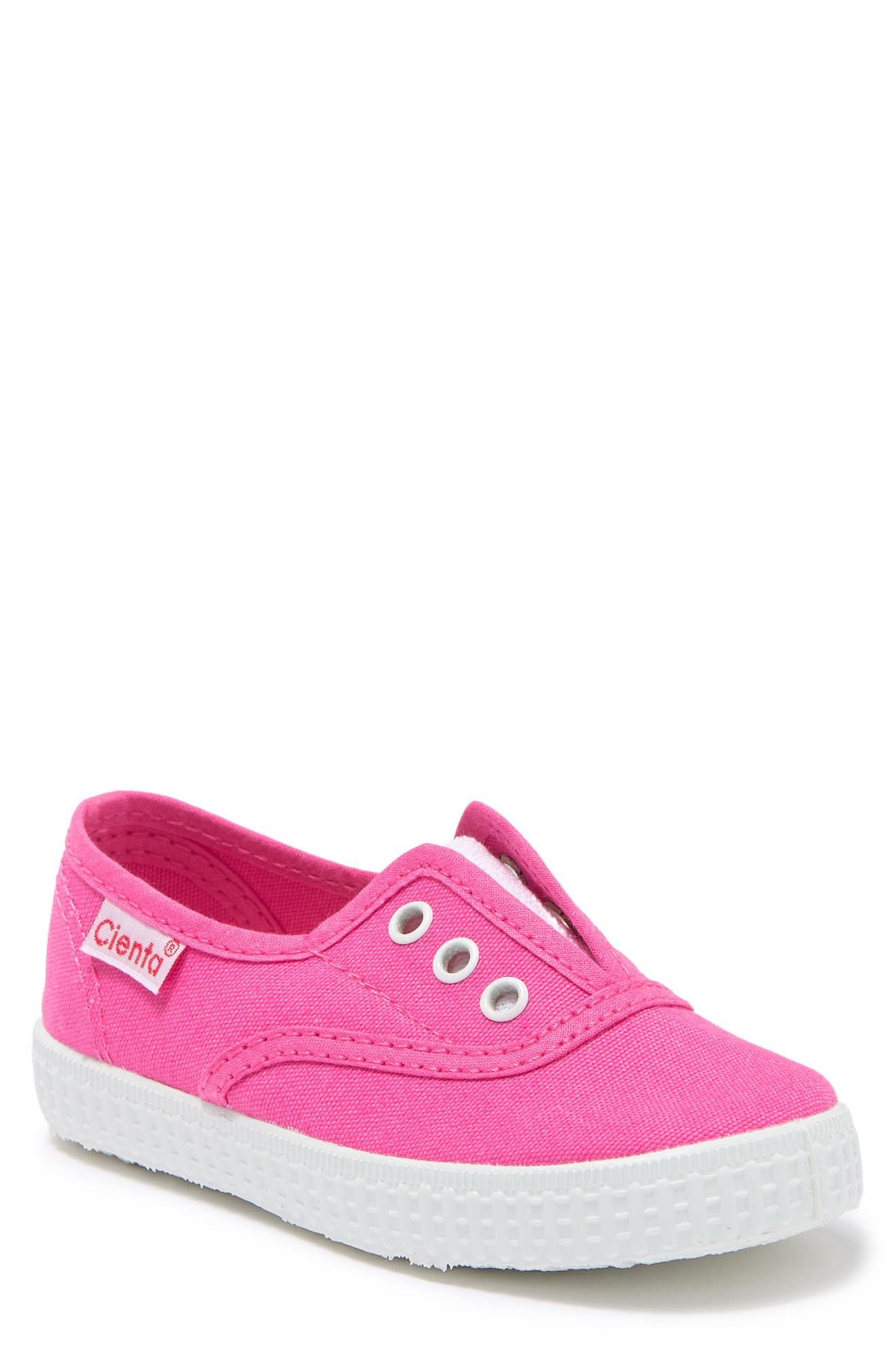 Canvas Sneaker, Main, color, FUCHSIA