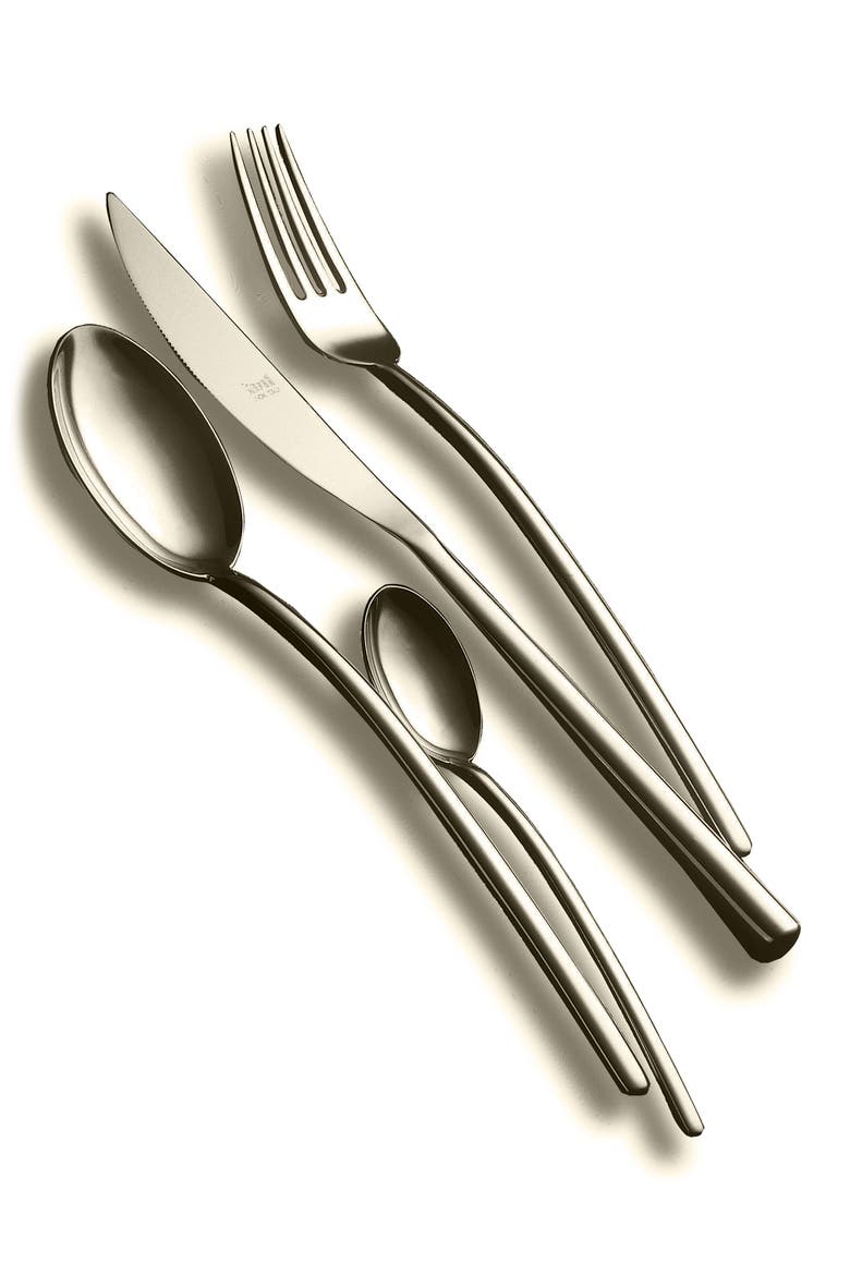 Due 5-Piece Place Setting, Alternate, color, STAINLESS SHINY
