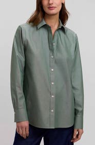 Foxcroft Meghan Solid Cotton Button-Up Shirt