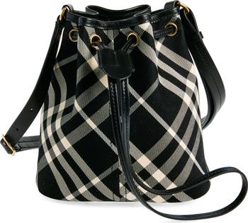 Burberry Mini Twill Drawstring Bucket Bag | Nordstrom